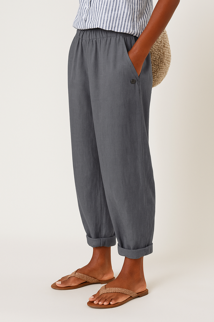 WANDA STYLISH TROUSERS WITH SIDE POCKETS
