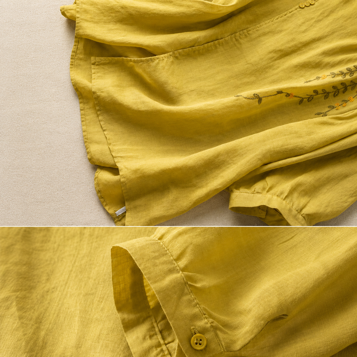 Adeline Cotton Linen Blouse
