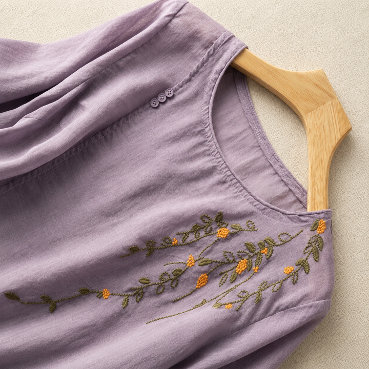 Adeline Cotton Linen Blouse