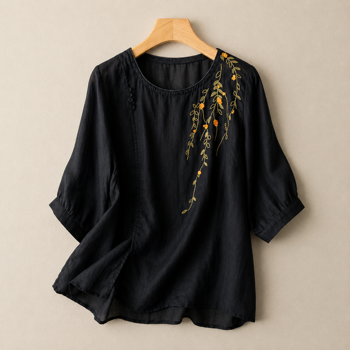 Adeline Cotton Linen Blouse