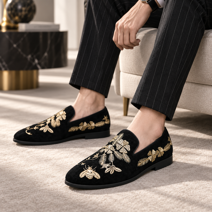 Alessandro Embroidered Men’s Loafers