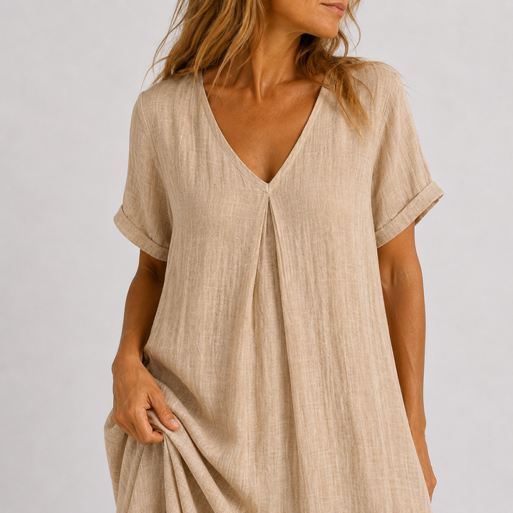 VIOLET FLOWING MAXI DRESS