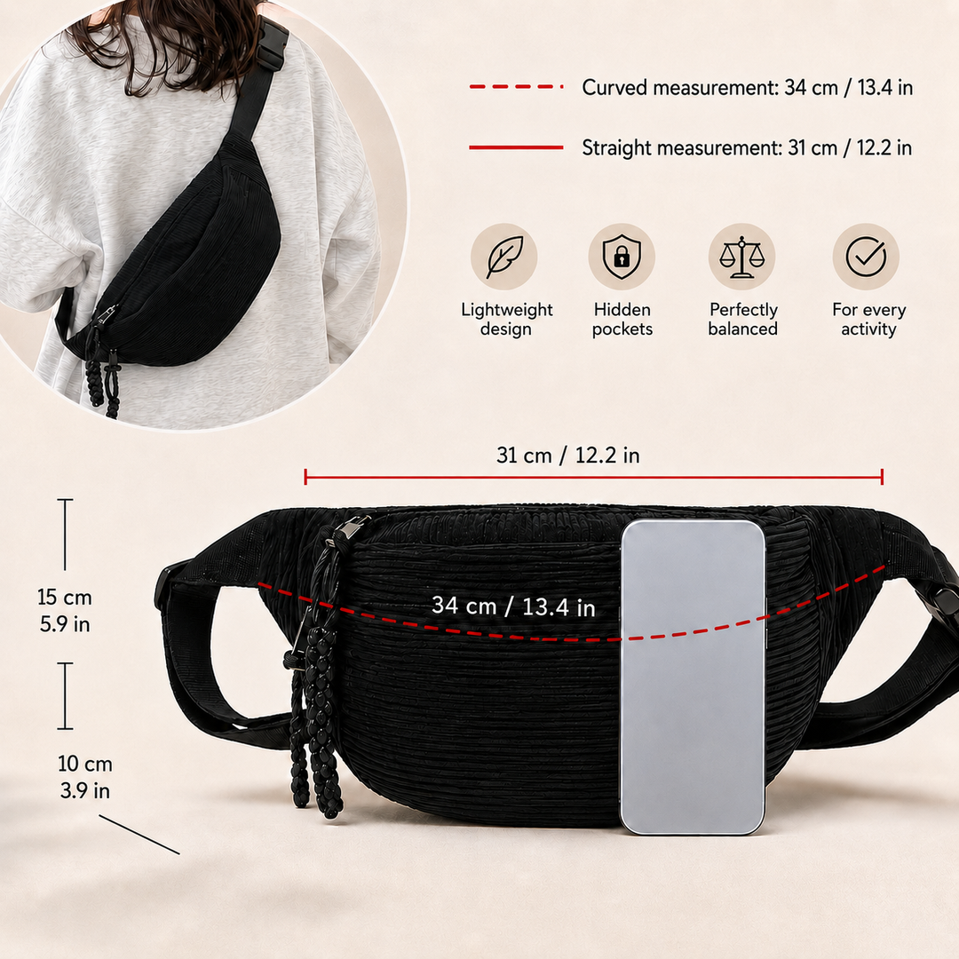 Petra Corduroy Shoulder Bag