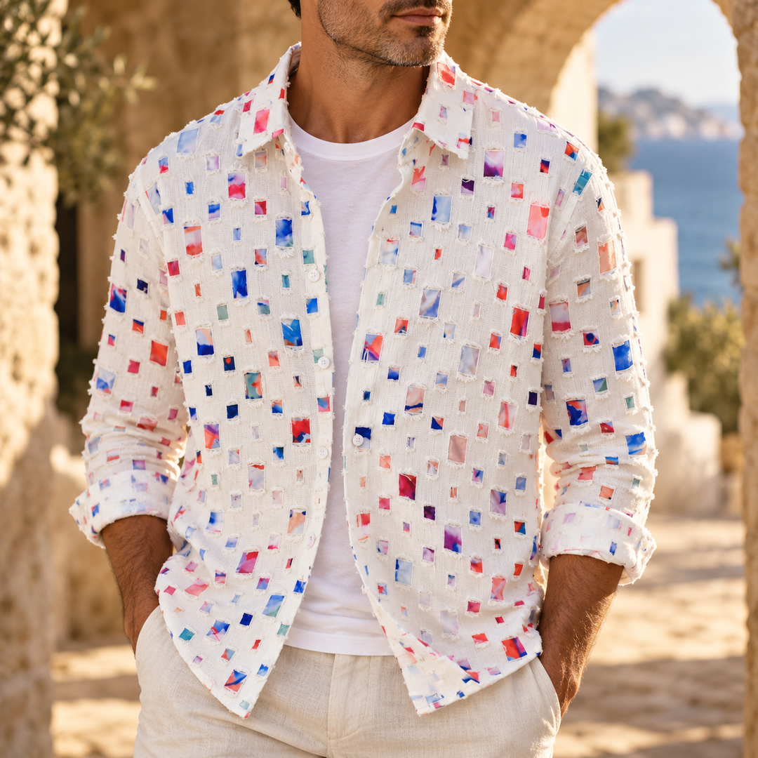 Lipari Mosaic Denim Shirt