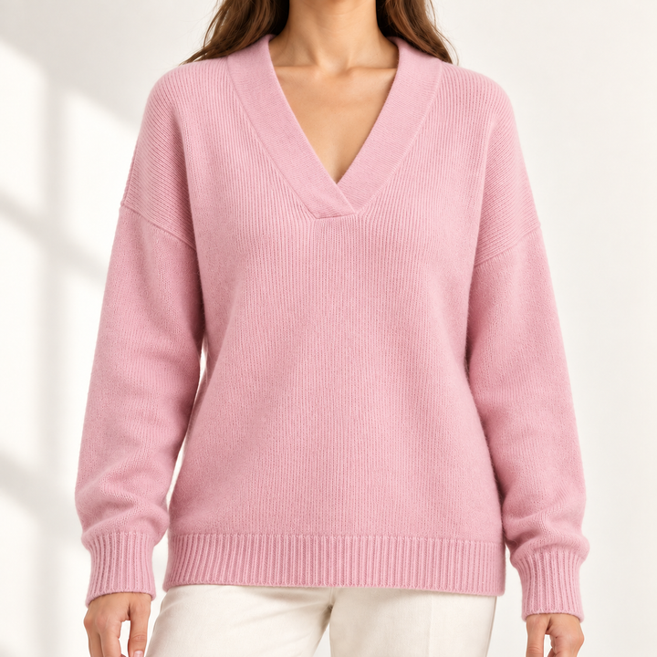 Rosemere Relaxed V-Neck Jumper