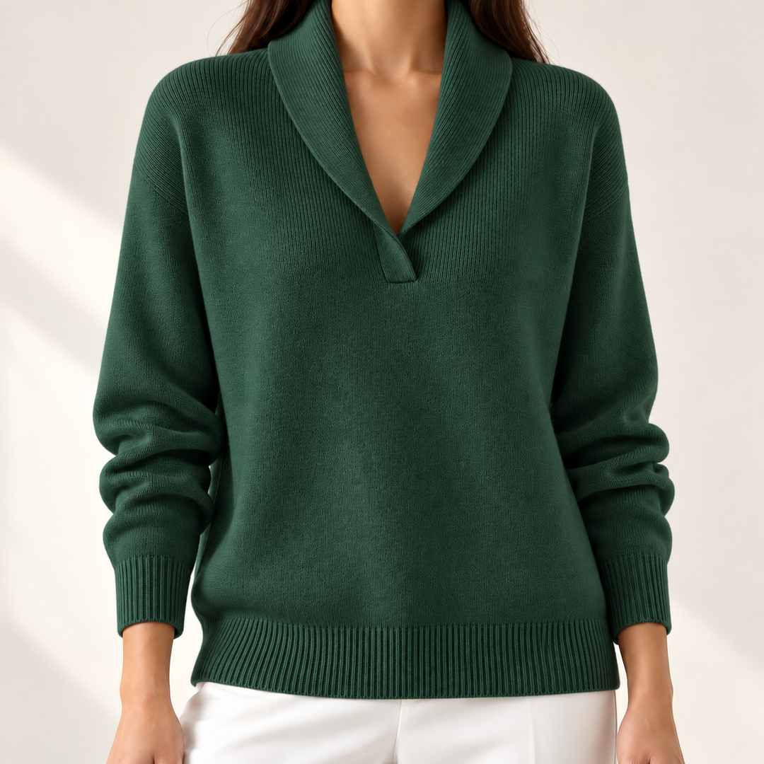Elise Comfortable V-Neck Jumper