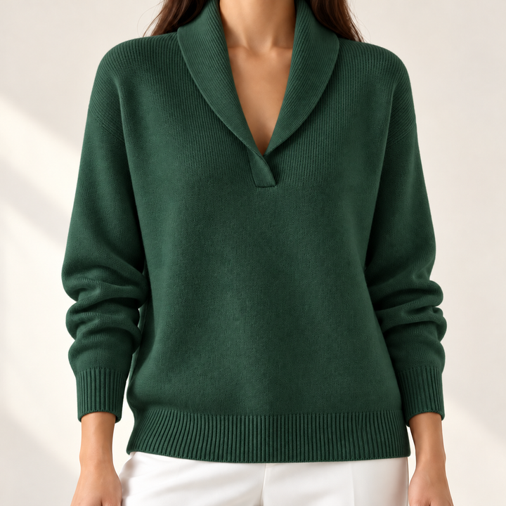 Elise Comfortable V-Neck Jumper