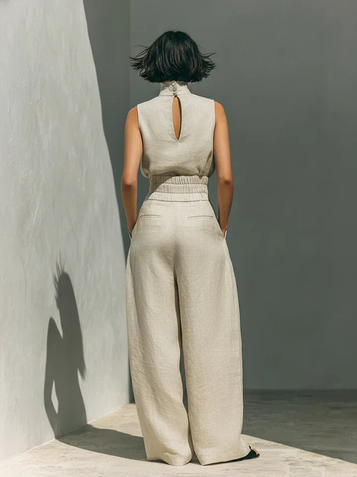 Flor | Cotton-Linen Wide-Leg Set
