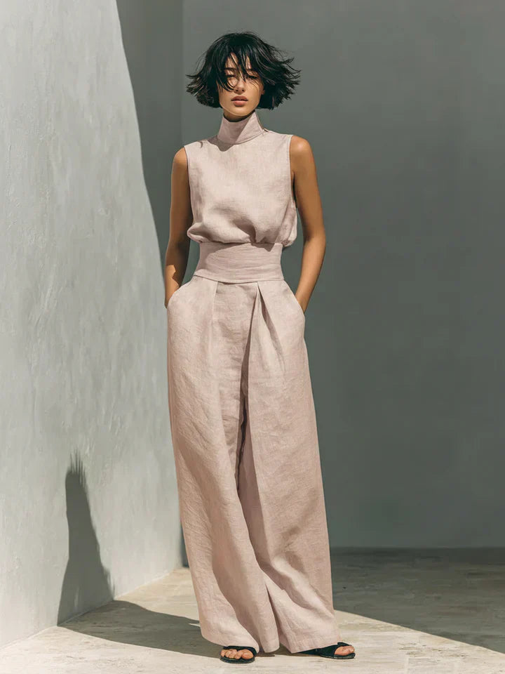 Flor | Cotton-Linen Wide-Leg Set