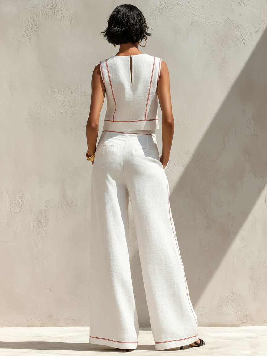 SOPHIE LINEN-BLEND SET