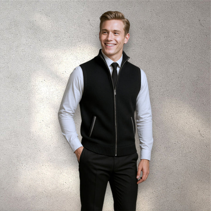 Levi Wool-Blend Zip Gilet