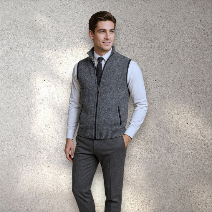Levi Wool-Blend Zip Gilet