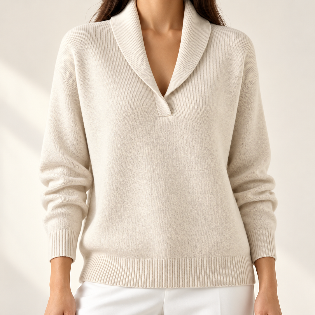 Elise Comfortable V-Neck Jumper