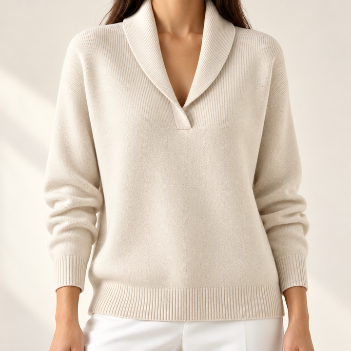 Elise Comfortable V-Neck Jumper