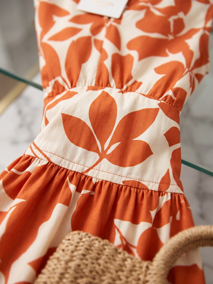 Hermien Beautiful Floral Midi Dress