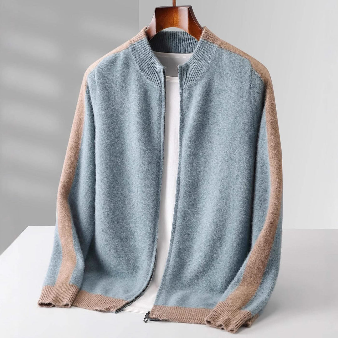 FERRARA CASHMERE ZIP-THROUGH JACKET