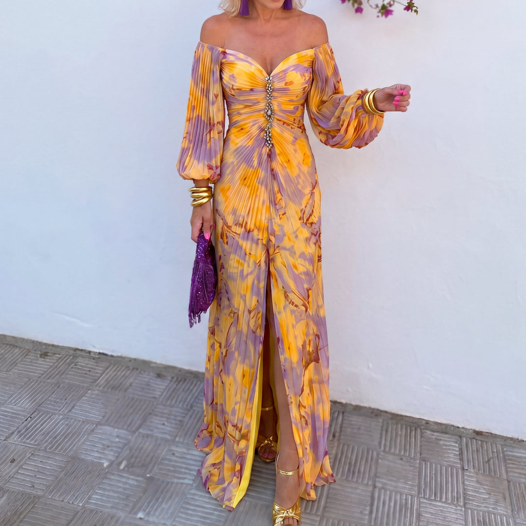 Mía | Elegant Off-Shoulder Maxi Dress