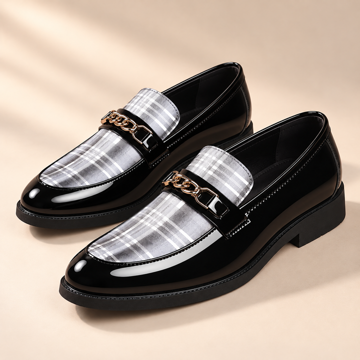 Darren Polished Slip-On Oxford Shoes