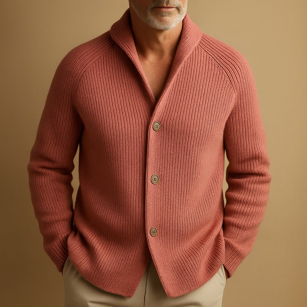 Valentin Ribbed Wool-Blend Cardigan