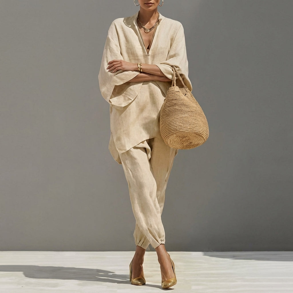 Marina | V-Neck Two-Piece Set