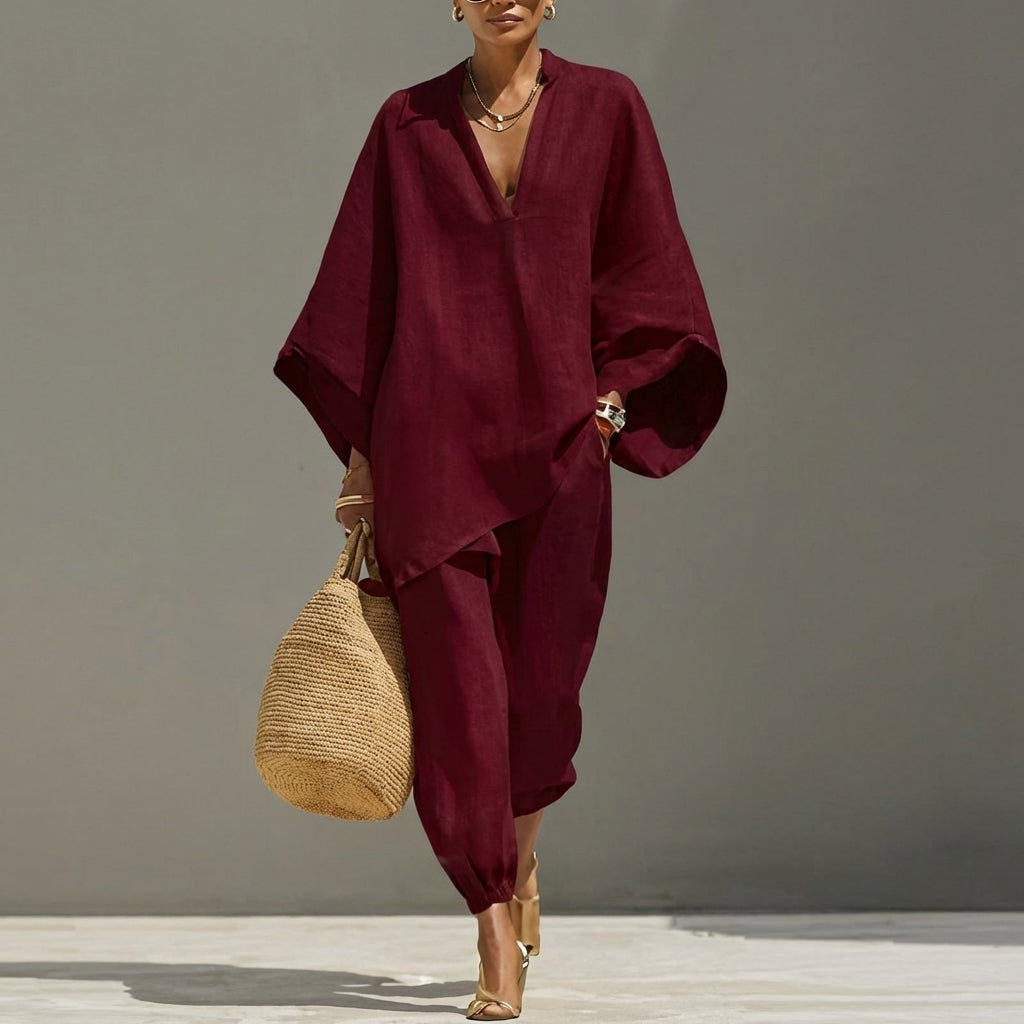 Marina | V-Neck Two-Piece Set