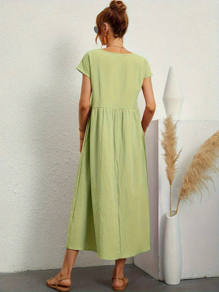 Gabrielle™ — Elegant Flowing Midi Dress