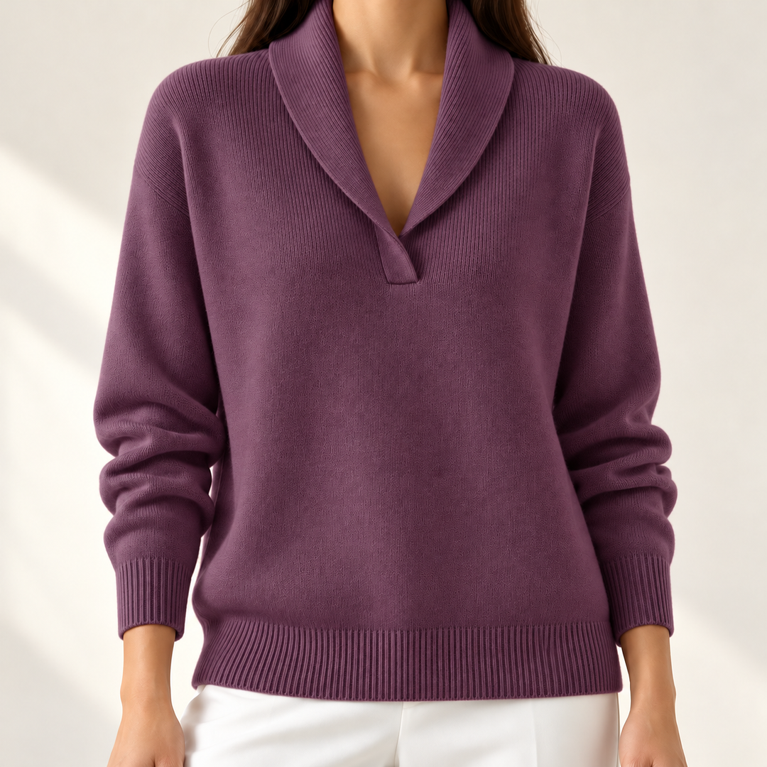 Elise Comfortable V-Neck Jumper