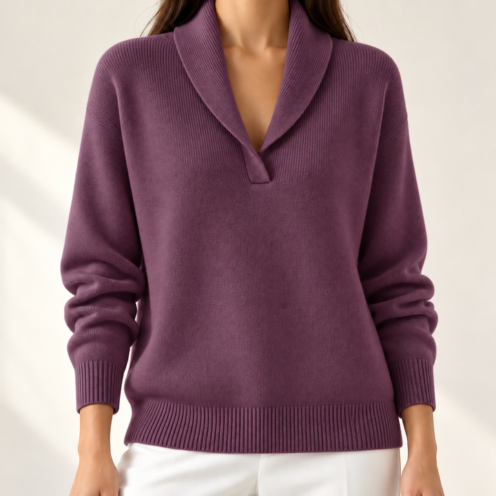 Elise Comfortable V-Neck Jumper