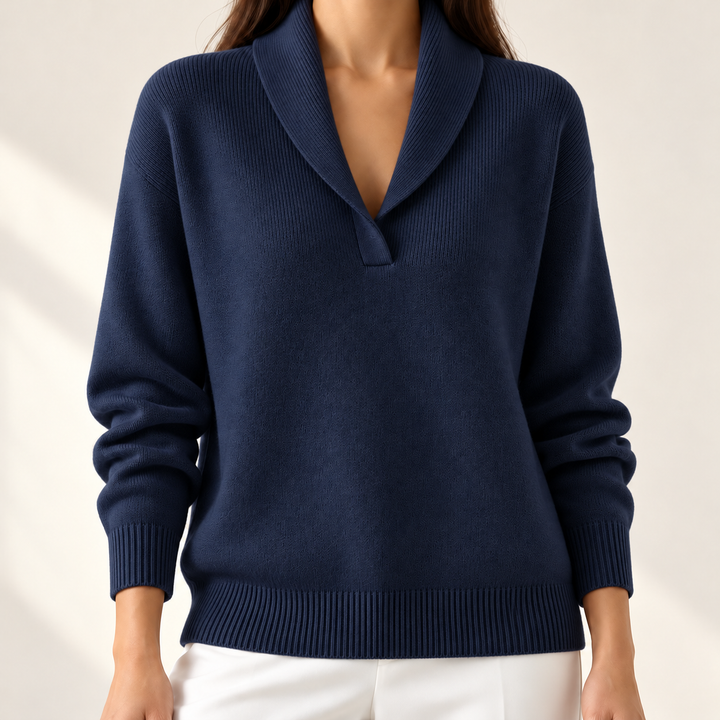 Elise Comfortable V-Neck Jumper