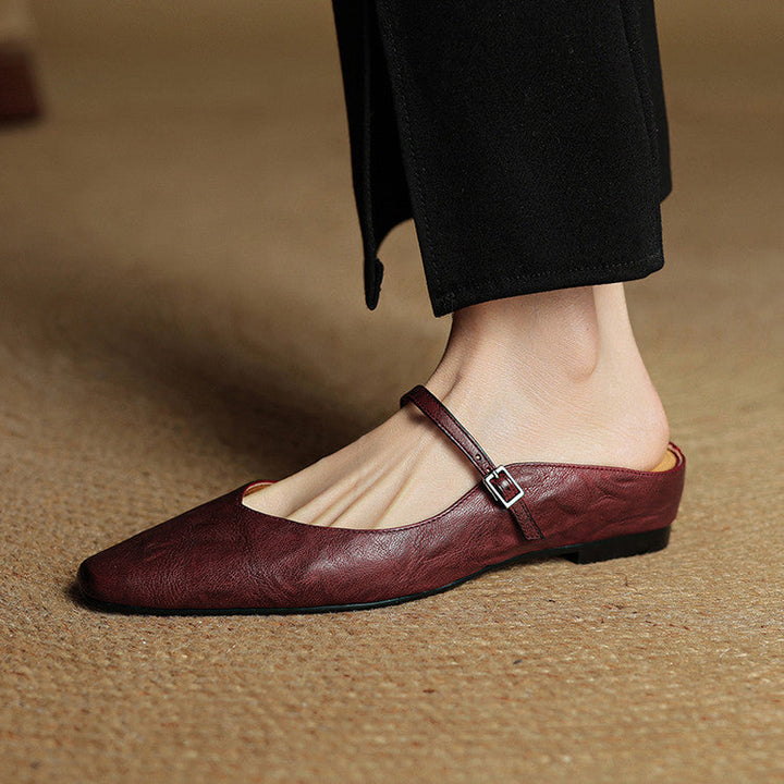 Genuine Leather Mules by Roseworth London