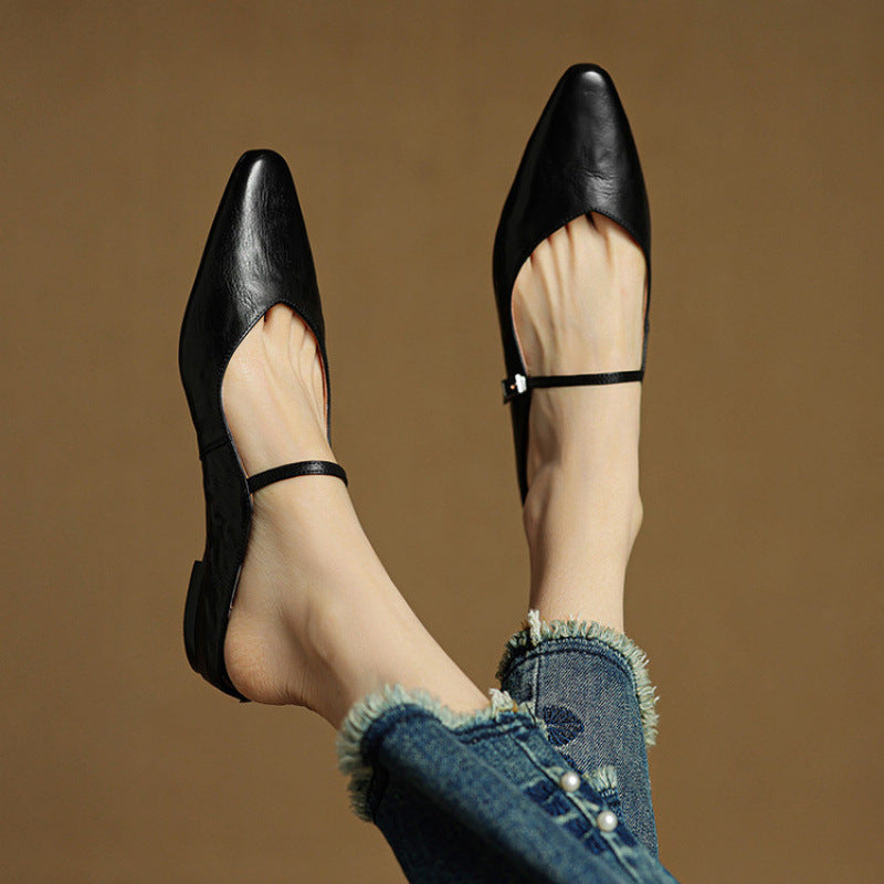 Genuine Leather Mules by Roseworth London