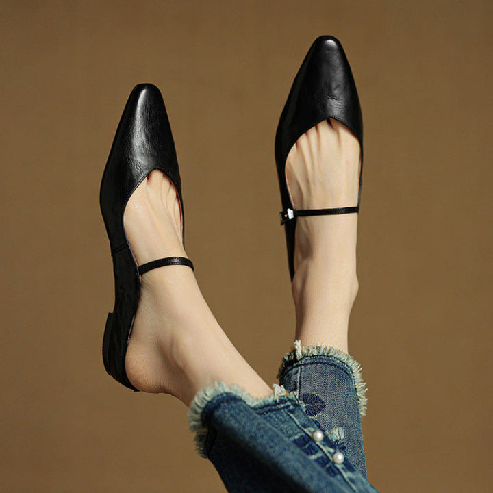 Genuine Leather Mules by Roseworth London