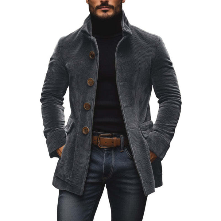 Marco High-Collar Corduroy Jacket