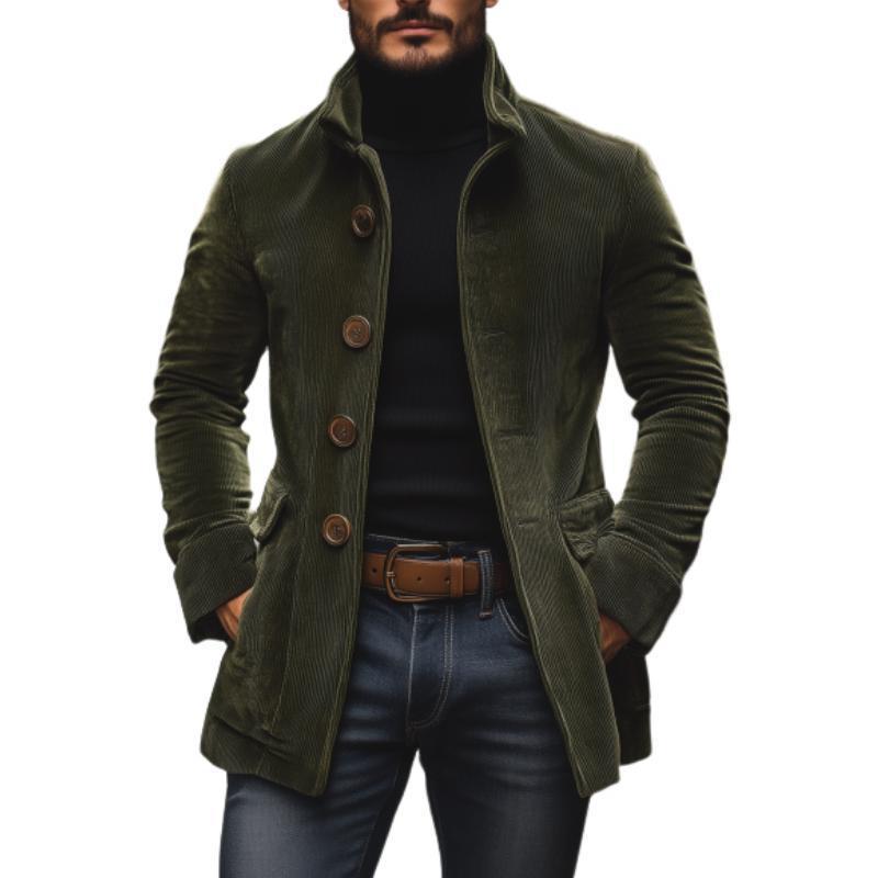 Marco High-Collar Corduroy Jacket