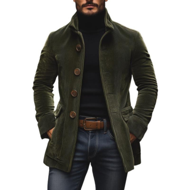 Marco High-Collar Corduroy Jacket