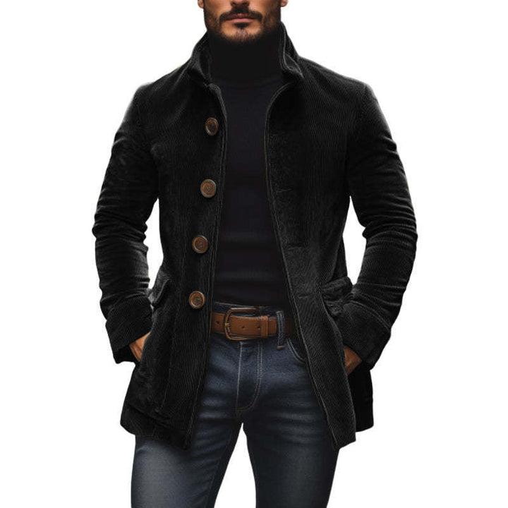 Marco High-Collar Corduroy Jacket