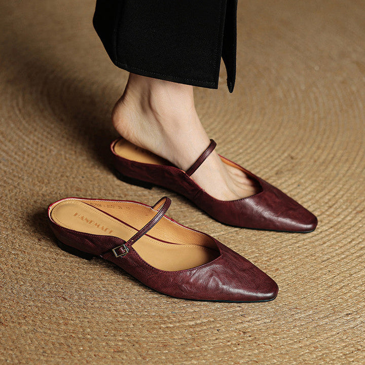 Genuine Leather Mules by Roseworth London