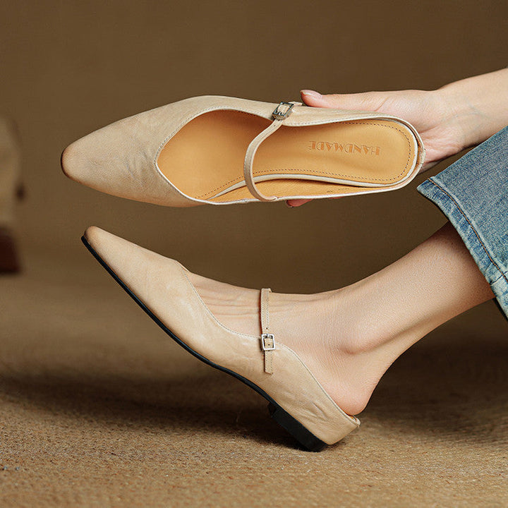 Genuine Leather Mules by Roseworth London