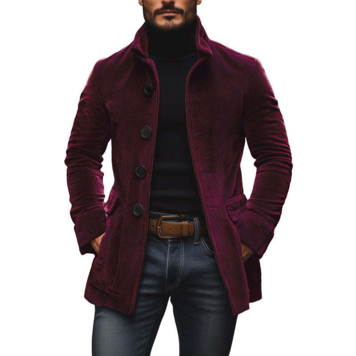 Marco High-Collar Corduroy Jacket