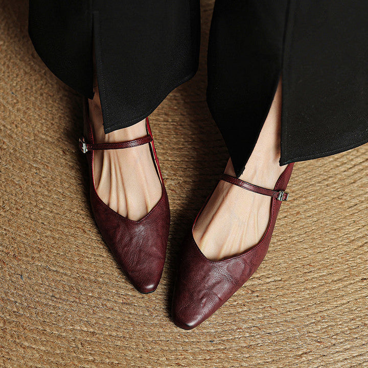 Genuine Leather Mules by Roseworth London