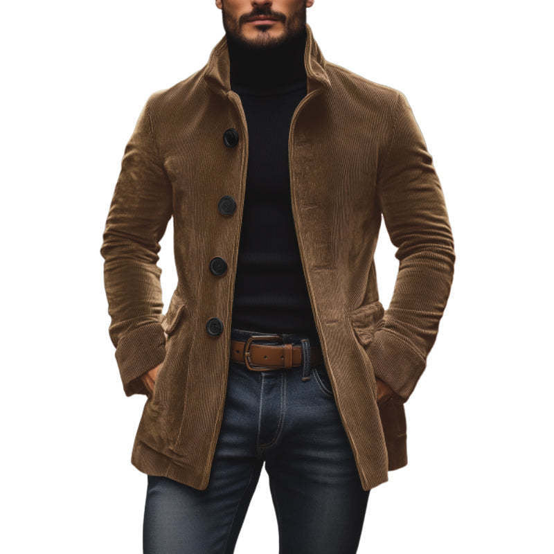 Marco High-Collar Corduroy Jacket