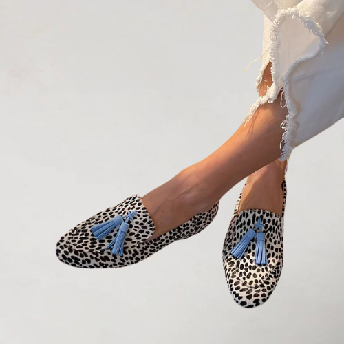 Polka-Dot Tassel Loafer by Roseworth London