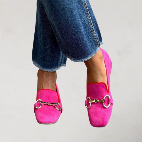 Gold-Buckle Loafer by Roseworth London