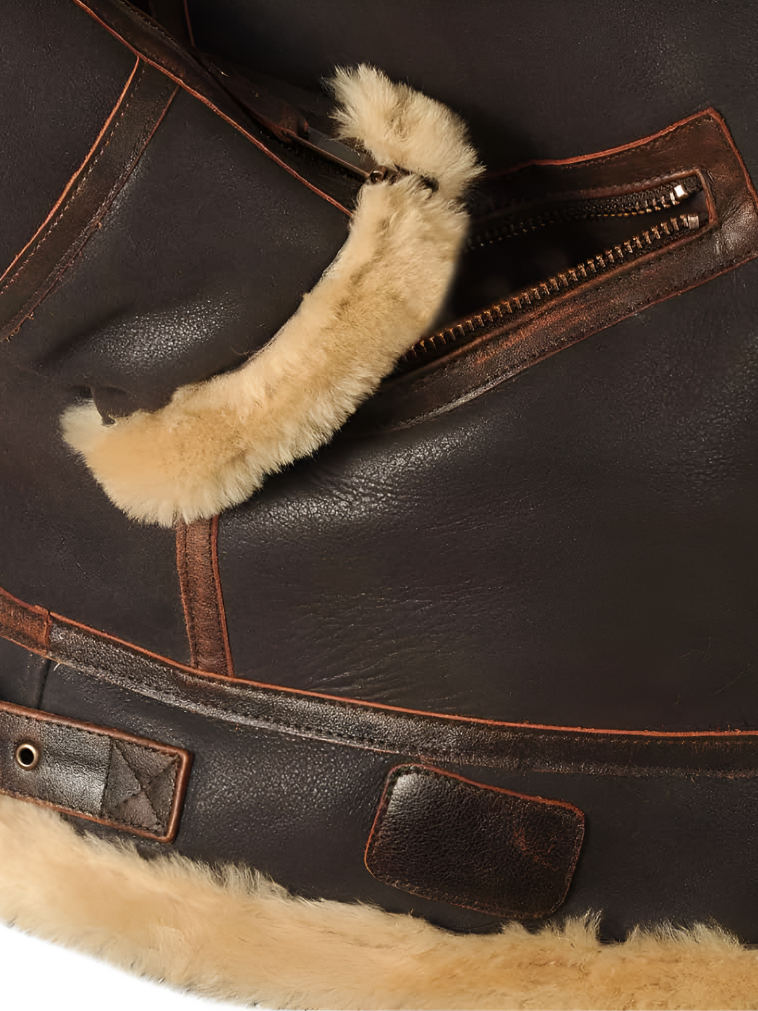 Maverick Shearling-Lined Aviator Jacket