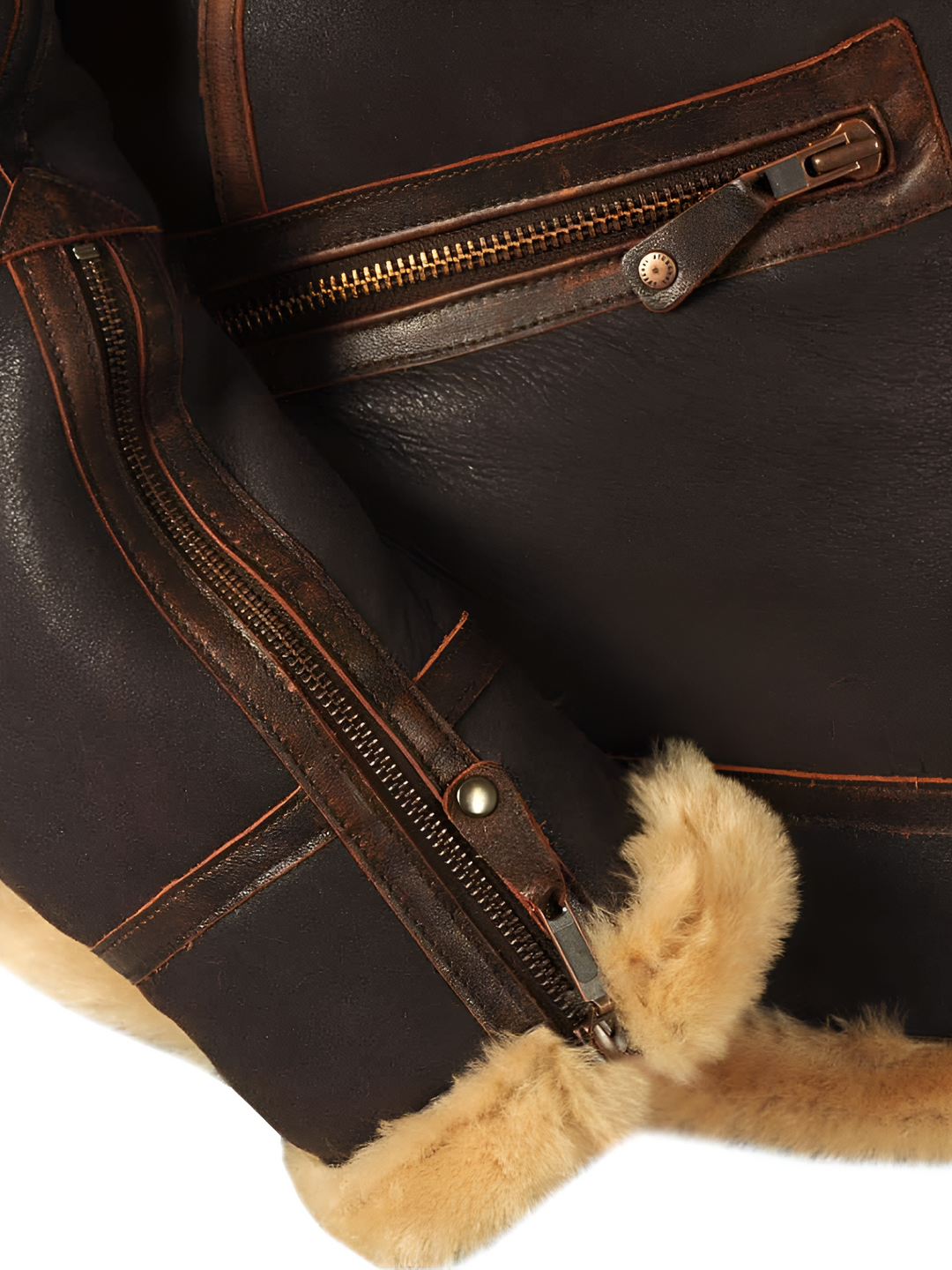 Maverick Shearling-Lined Aviator Jacket