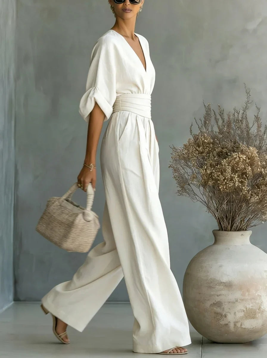 Thaïs | Essential V-Neck Jumpsuit