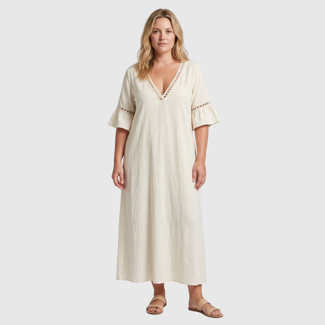 Olivia Boho maxi dress with lace