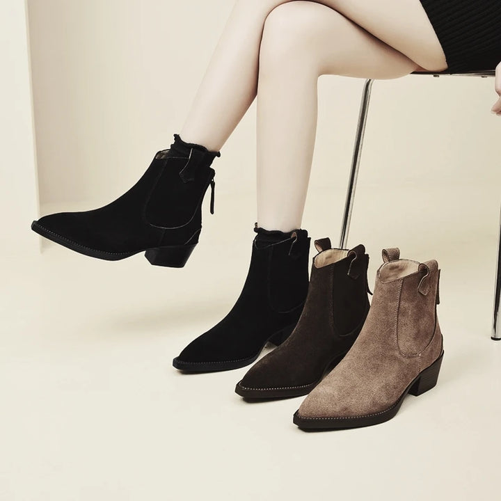 Sienna | Elegant Western Ankle Boots