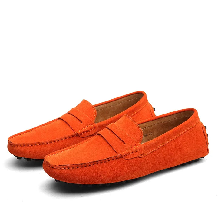 Lucca Suede Penny Loafers