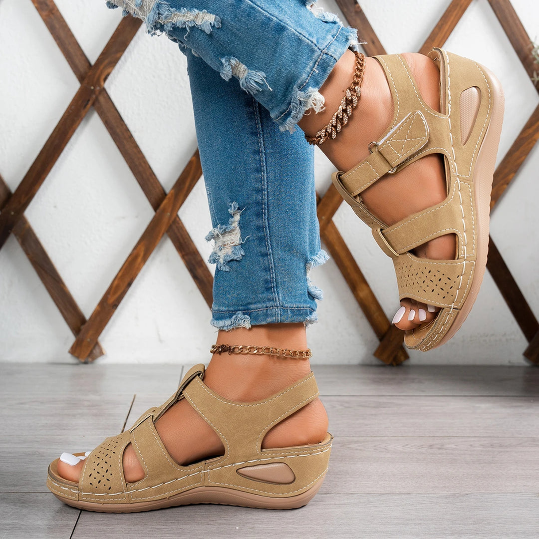 Elsie | Cushioned Wedge Slides